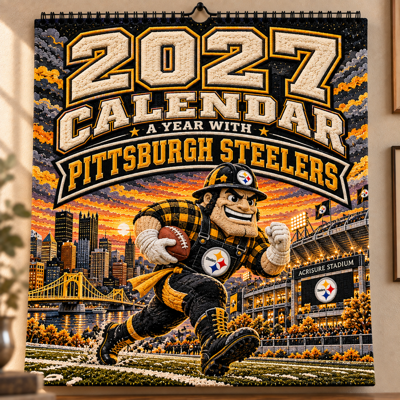 Pittsburgh Football Fan 2027 Wall Calendar
