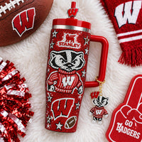 Wisconsin Badger Football Luxe 40oz Tumbler