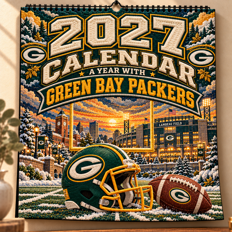 Green Bay Football Fan 2027 Wall Calendar