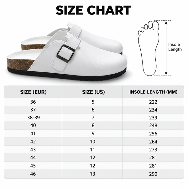 San Francisco Gameday Bloom Clogs - Size Chart