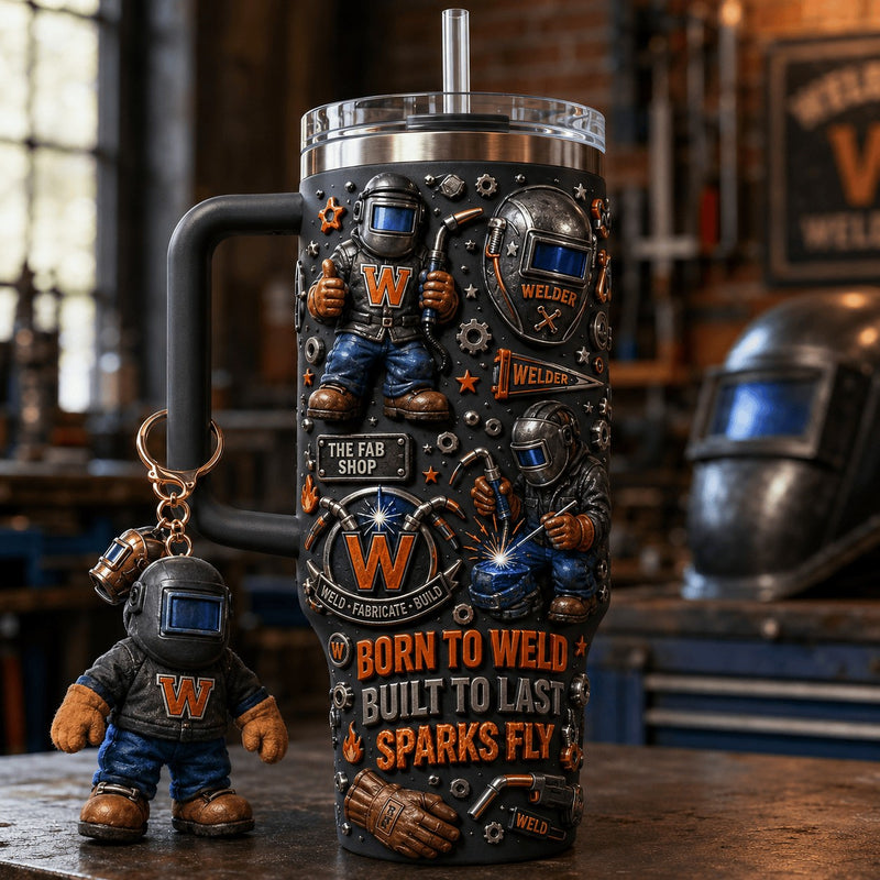 Welder Sparks Trade Bling 40oz Tumbler