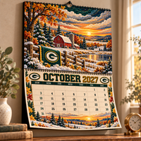 Green Bay Football Fan 2027 Wall Calendar