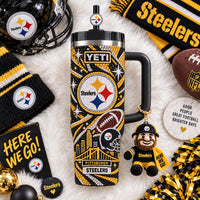 Pittsburgh Football Jewel 40oz Tumbler