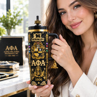 Black and Gold Brotherhood Jewel 40oz Tumbler