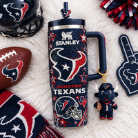 Houston Football Dazzle 40oz Tumbler