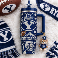 Provo Cougar Football Bling 40oz Tumbler
