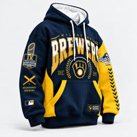 Milwaukee Gold Sleeve Baseball Hoodie