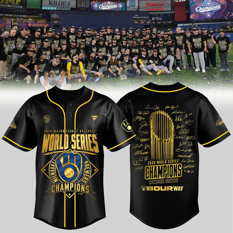 Milwaukee Black Crest Baseball Jersey