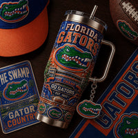 Gainesville Gator Football Glam 40oz Tumbler