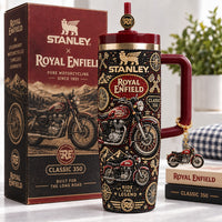 Classic British Motorcycle Dazzle 40oz Tumbler