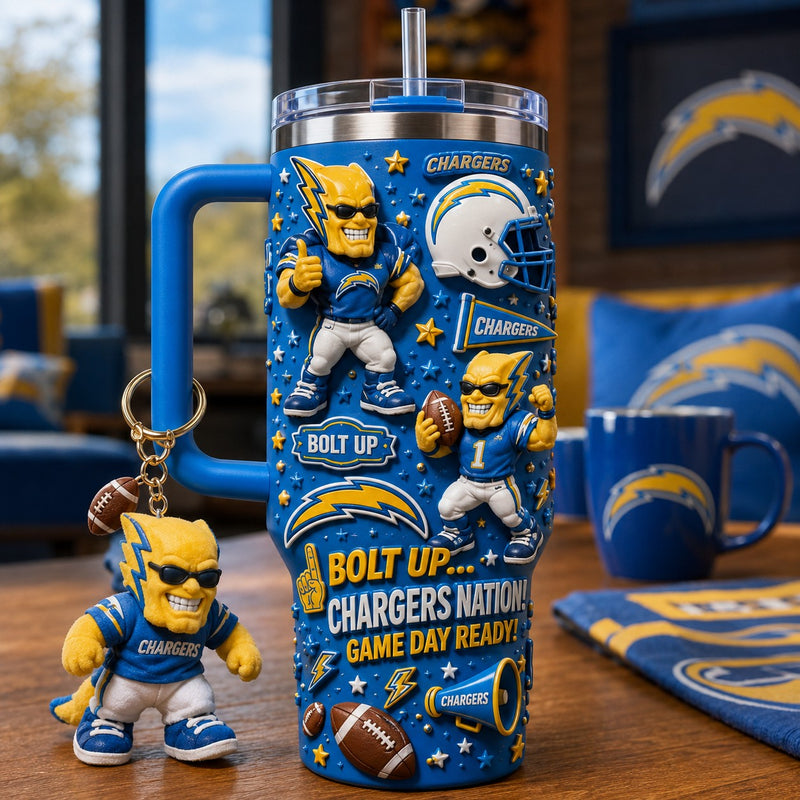 Los Angeles Bolt Football Jewel 40oz Tumbler