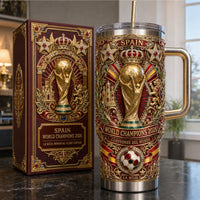 Spain Football Pride Aurora 40oz Tumbler