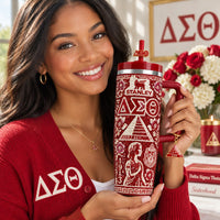 Crimson Sorority Pride Dazzle 40oz Tumbler