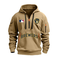Milwaukee Patch Navy Baseball Hoodie