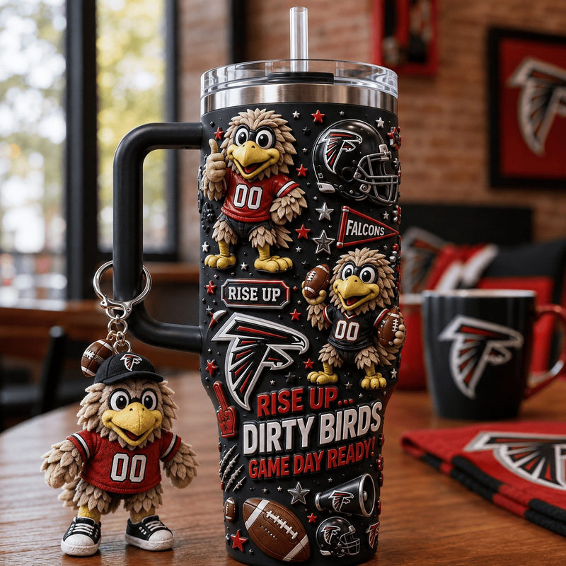 Atlanta Falcon Football Dazzle 40oz Tumbler