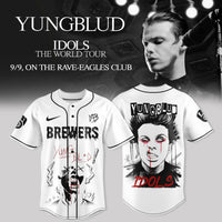 Milwaukee Idols Tour Night White Baseball Jersey