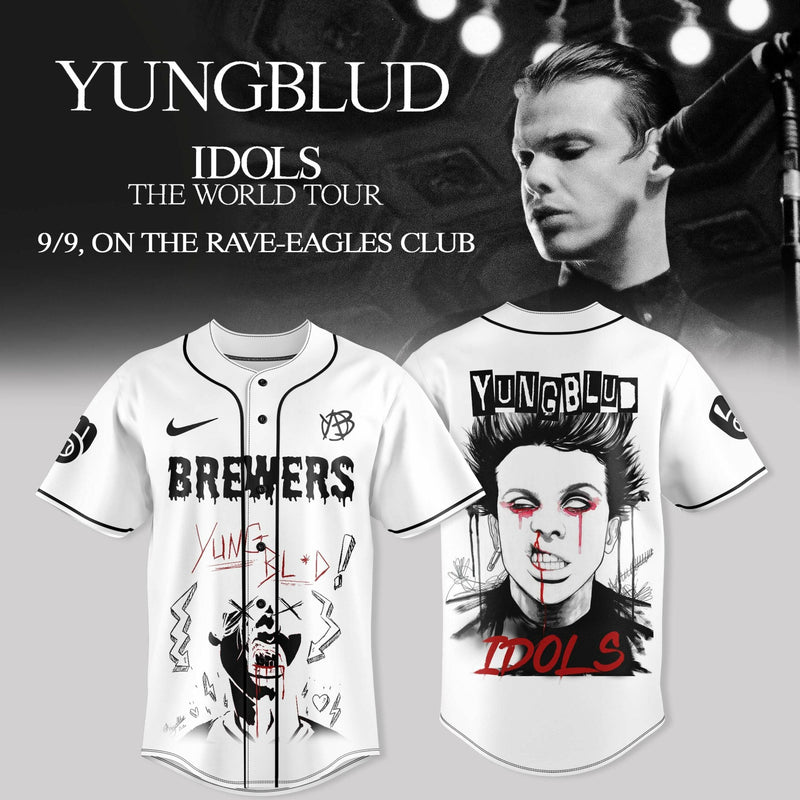 Milwaukee Idols Tour Night White Baseball Jersey