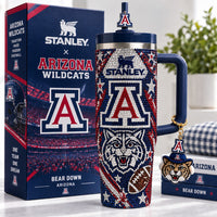 Tucson Wildcat Football Glam 40oz Tumbler