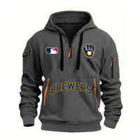 Milwaukee Patch Navy Baseball Hoodie