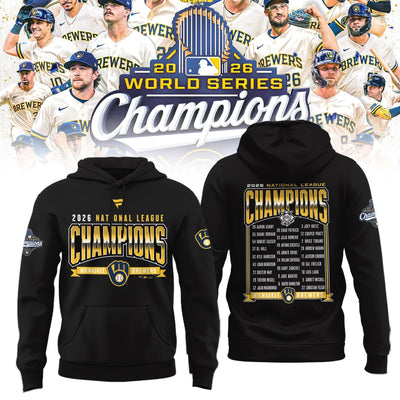 Milwaukee Black Glove Baseball Hoodie