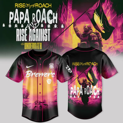Milwaukee Desert Rock Night Sunset Baseball Jersey