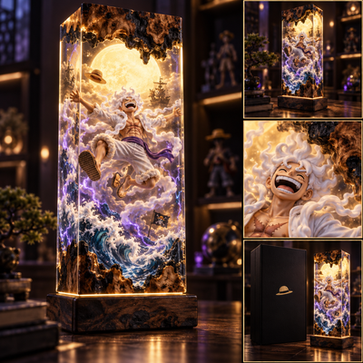 Laughing Pirate Story Cube Resin Lamp