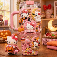 Cute Cat Halloween Gilded 40oz Tumbler