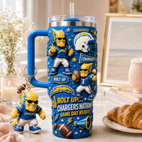 Los Angeles Bolt Football Jewel 40oz Tumbler