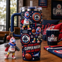 LA Clipper Basketball Bling 40oz Tumbler