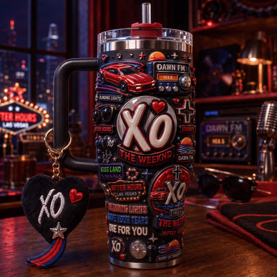 Midnight XO Pop Gilded 40oz Tumbler