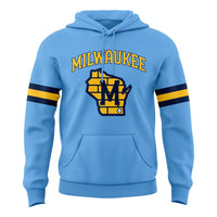 Milwaukee This Is My Crew Powder Blue Baseball Hoodie