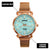 Custom Wrist Watches For Ladies - Turquoise Blue Dial - Rose Gold Watches For Ladies
