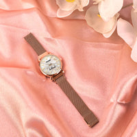 TRUMP Watch 2026 Luxury Rose Gold – Gold Mother of Pearl Dial for Women