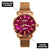 Custom Wrist Watches For Ladies - Galaxy Purple Dial - Purple Pink Watches For Ladies