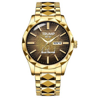 TRUMP 45-47 Watch 2026 Luxury Gold – Signature Vintage Brown Dial