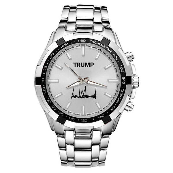 TRUMP Watch Stainless steel - Silver Sunburst Dial
