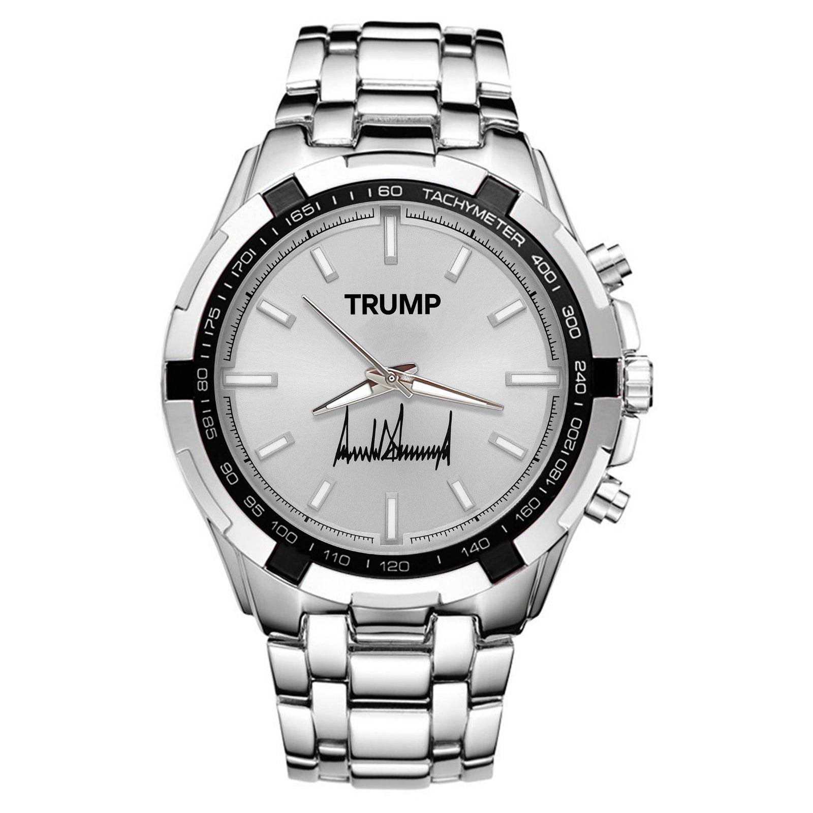TRUMP Watch Stainless steel - Silver Sunburst Dial