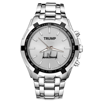 TRUMP Watch Stainless steel - Silver Sunburst Dial