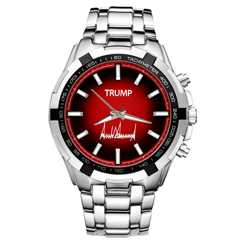 TRUMP Watch Stainless steel - Gradient Red Dial