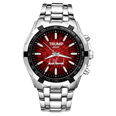 TRUMP Watch 45 – 47 Stainless Steel – Scarlet Explosion Dial