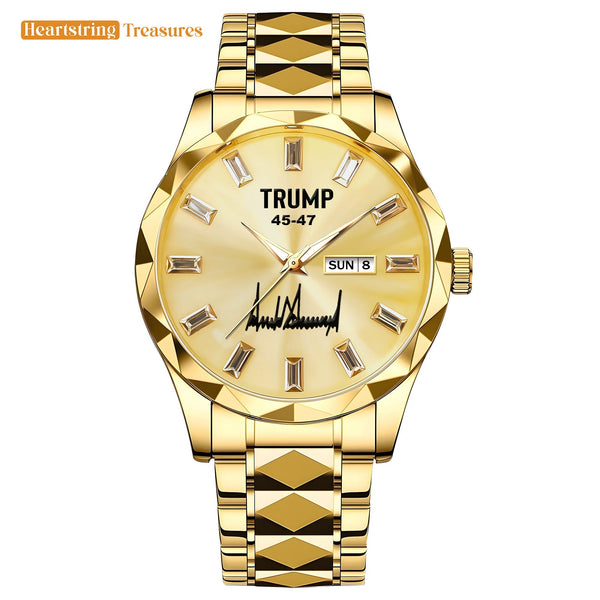 TRUMP 45-47 Watch 2026 Luxury Gold - Champagne Gold Dial