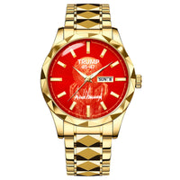 TRUMP 45-47 2026 Luxury Gold Watch – Signature Bright Red Dial Peace Prize