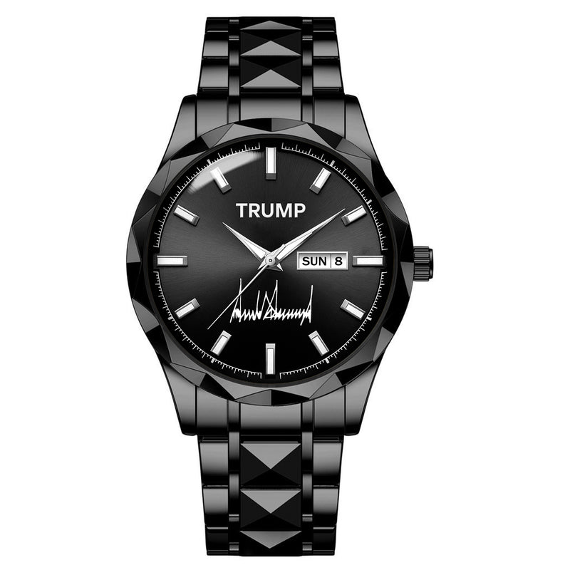 TRUMP Watch 2026 Luxury Black Steel – Signature Matte Black Dial
