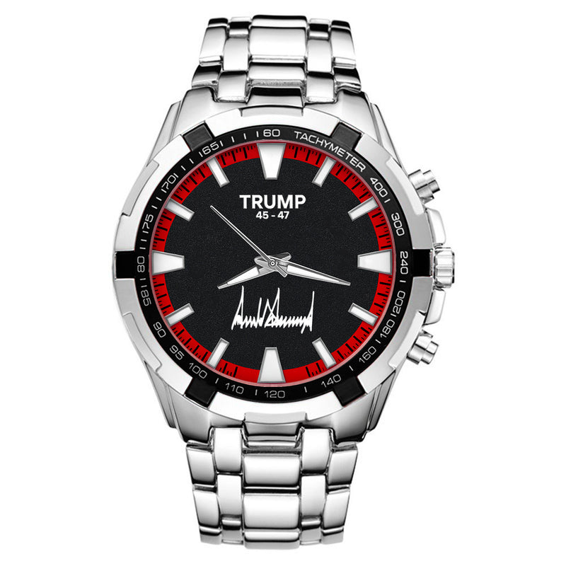 TRUMP Watch 45 - 47 Stainless steel - Black & Red Racing Dial
