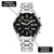 Custom Wrist Watches For Men - Black Gold Dial