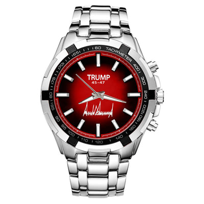 TRUMP Watch 45 - 47 Stainless steel - Gradient Red Dial