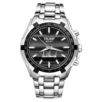 TRUMP Watch 45 - 47 Stainless steel - Silver Smoke Dial