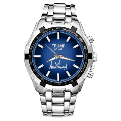 TRUMP Watch 45 - 47 Stainless steel - Royal Blue Dial
