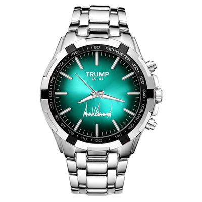 TRUMP Watch 45 - 47 Stainless steel - Aqua Sunburst Dial
