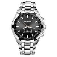 TRUMP Watch Stainless steel - Black Sunburst Dial